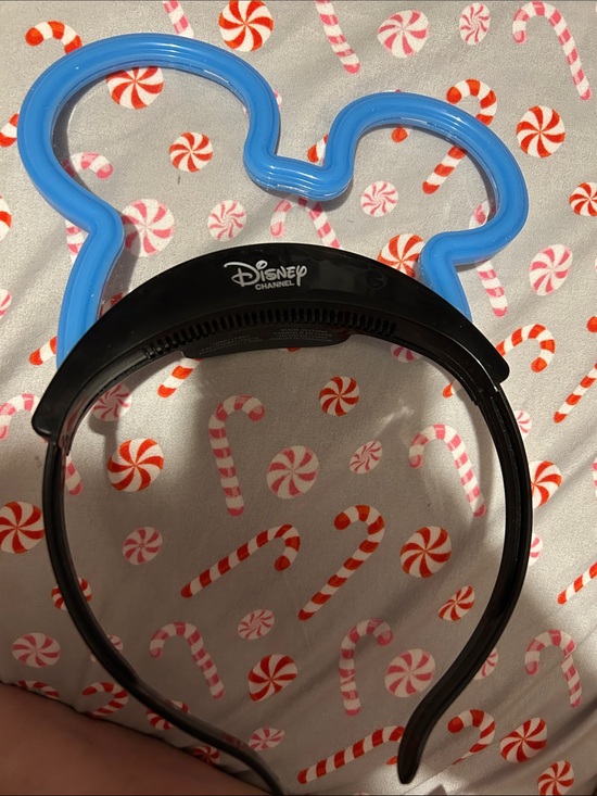 Disney Other - Disney Blue and Black Light-Up Mickey Ears Headband